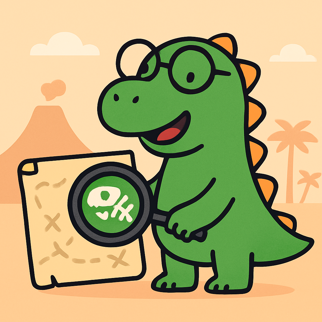 Time Traveling Dino Detective Number painting