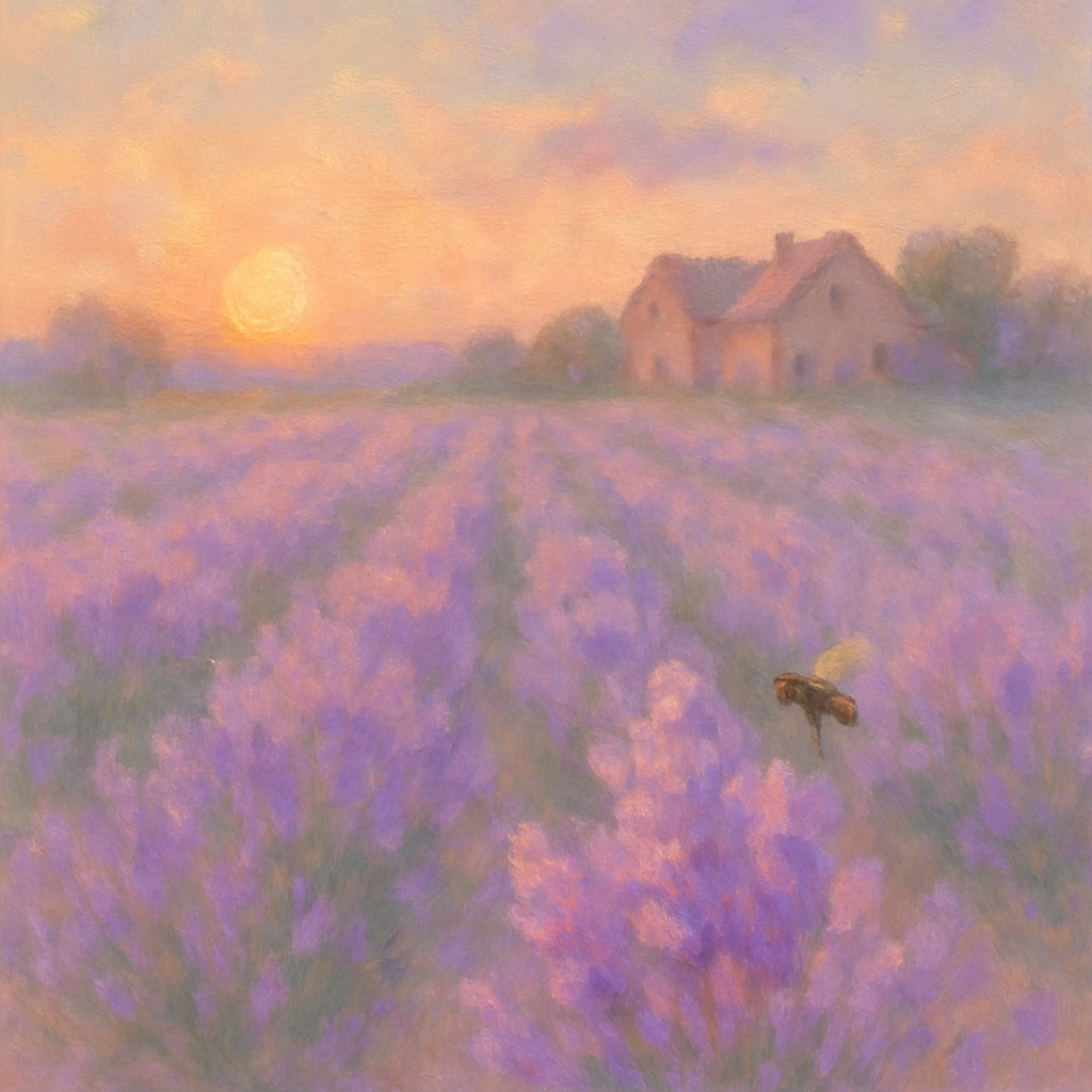 Lavender Field Whisper DIY paint by numbers