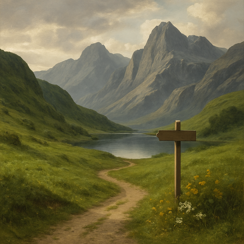 Landscape Horizon Memory painting number kit