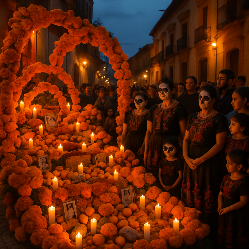 Dia De Los Muertos Celebration In Oaxaca painting number kit