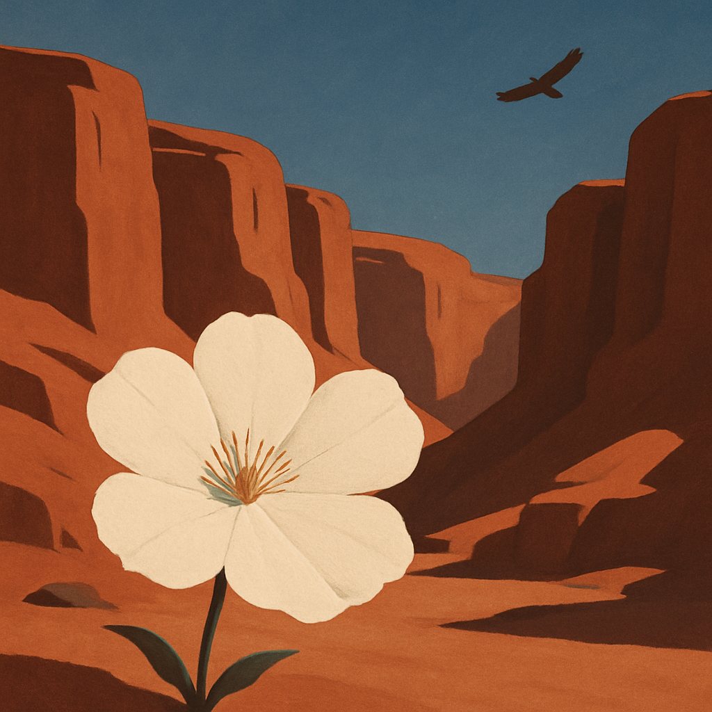 Georgia OKeeffe Desert Bloom Reverence Painting by numbers kit