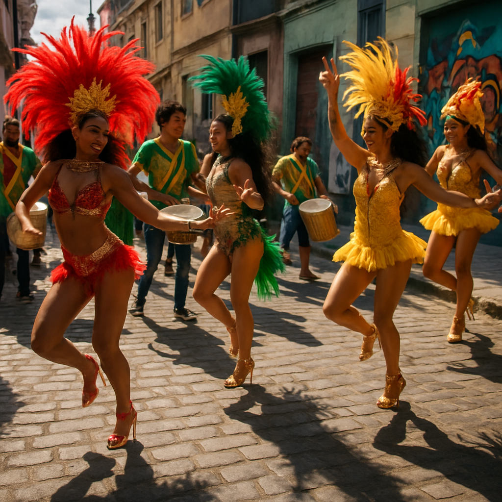 Rio Carnival Samba School Rehearsal DIY paint by numbers
