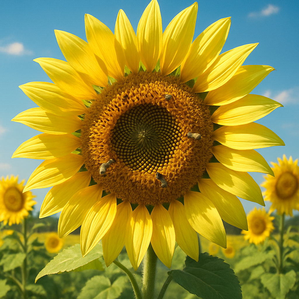 Sunflower Golden Orbit paint by numbers