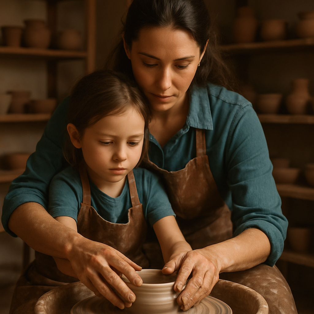 Evening Pottery Wheel Lesson Paint by numbers art