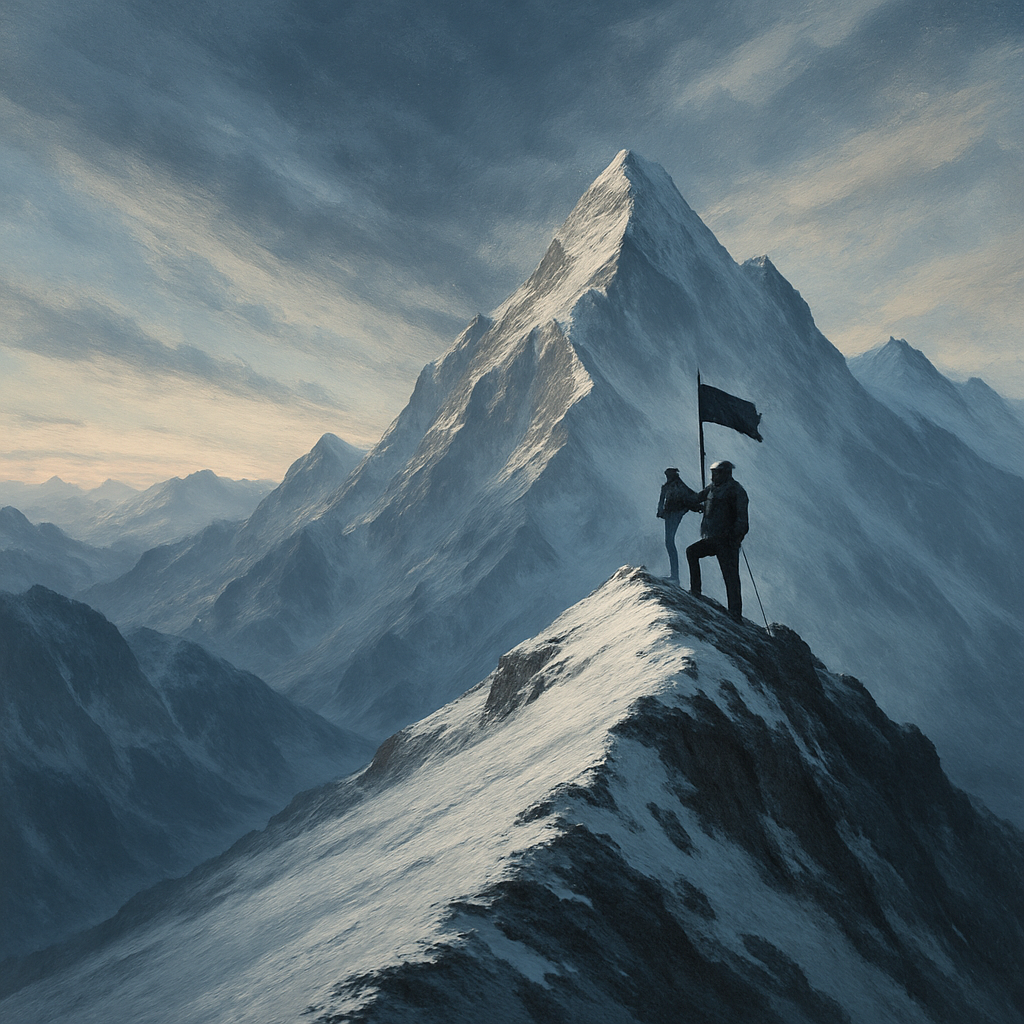 Mountain Skyline Ascent Painting by numbers kit