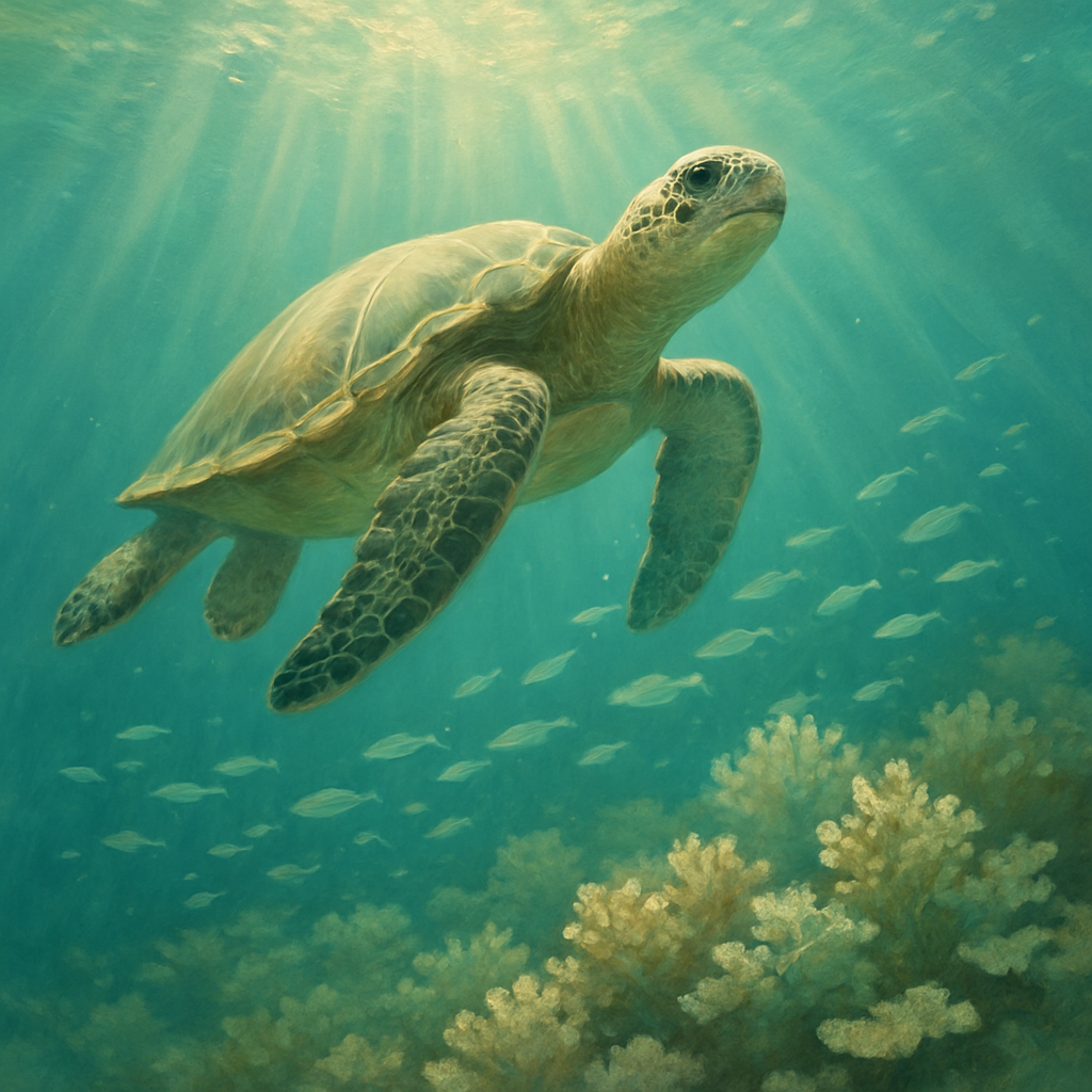 Turtle Ocean Wanderer Painting by numbers kit