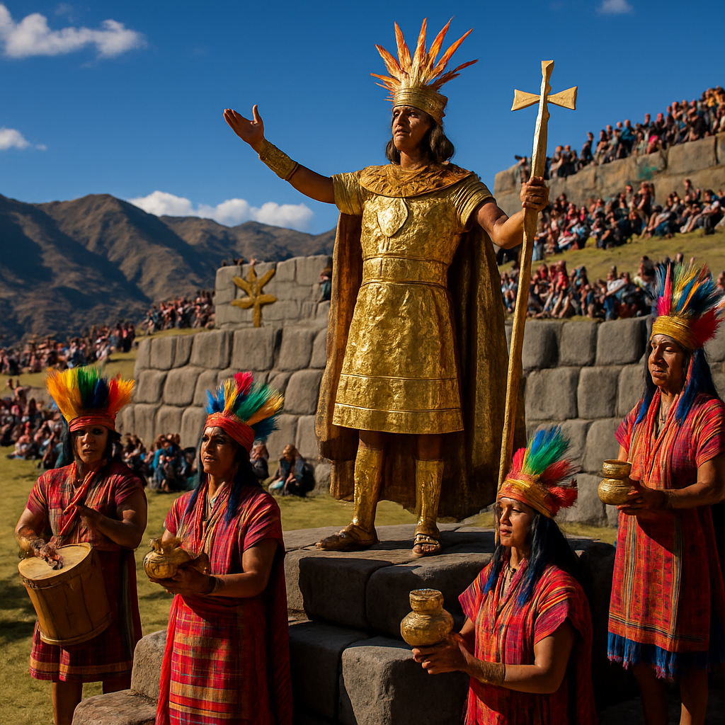 Inti Raymi Ceremony At Sacsayhuaman Painting by numbers kit