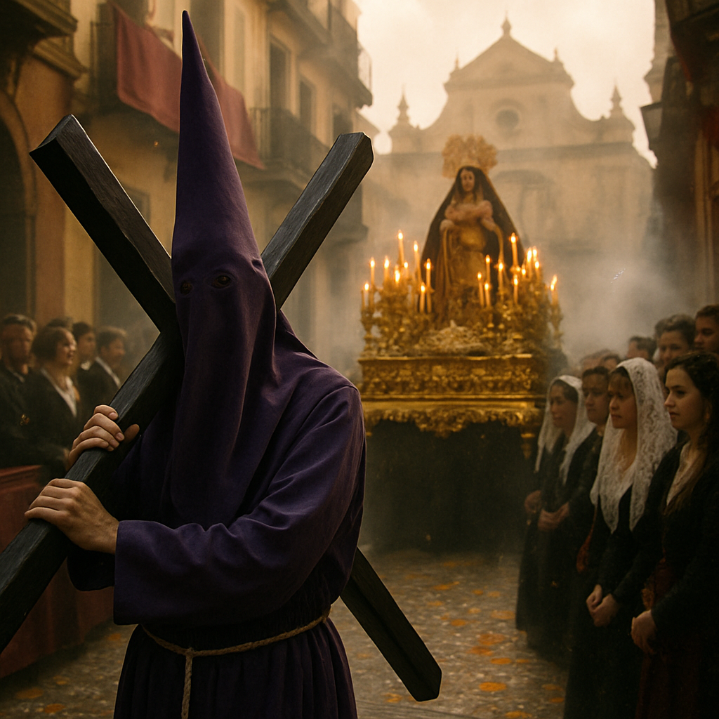 Procession Of Semana Santa Seville DIY paint by numbers
