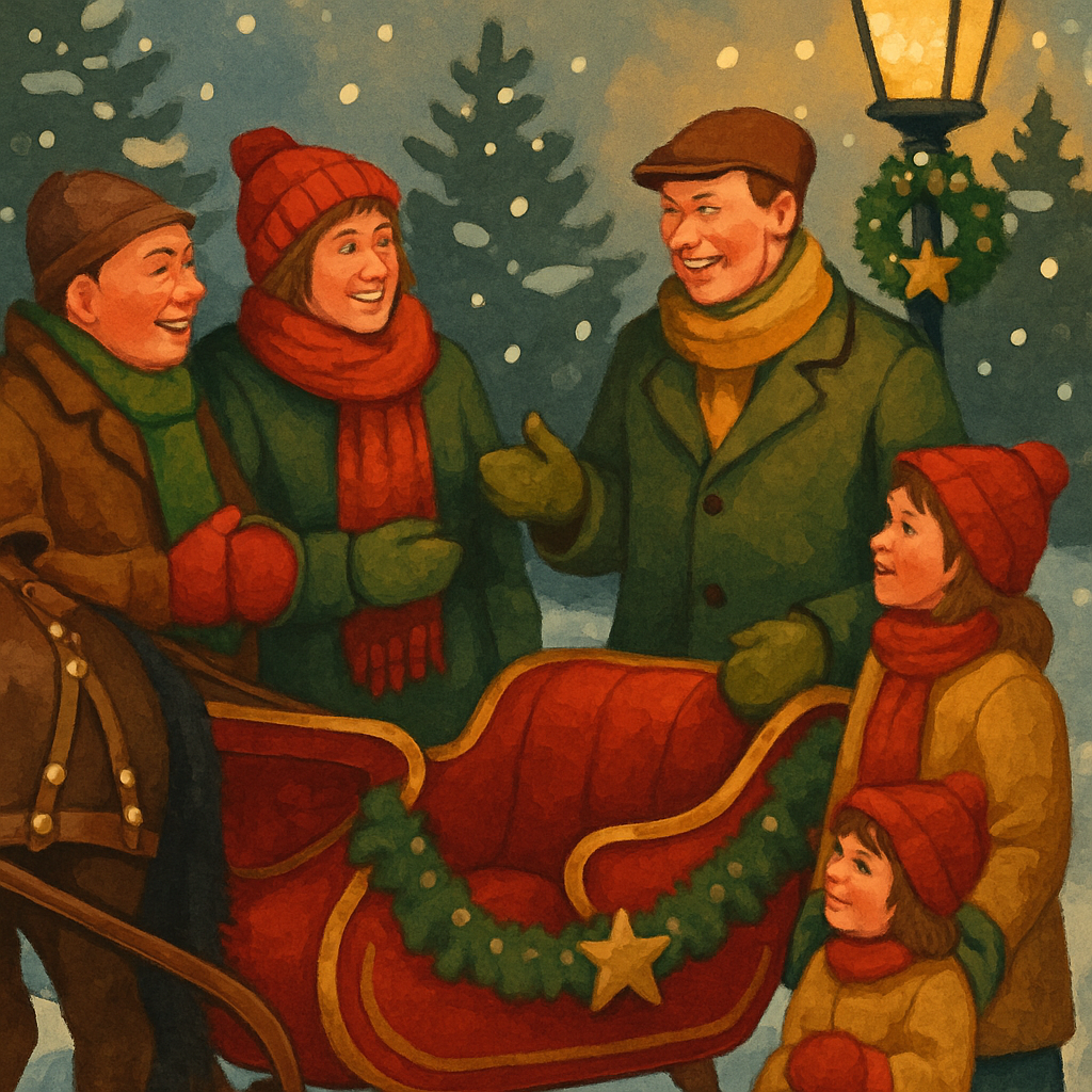 Lamplight Sleigh Welcome Paint by numbers art