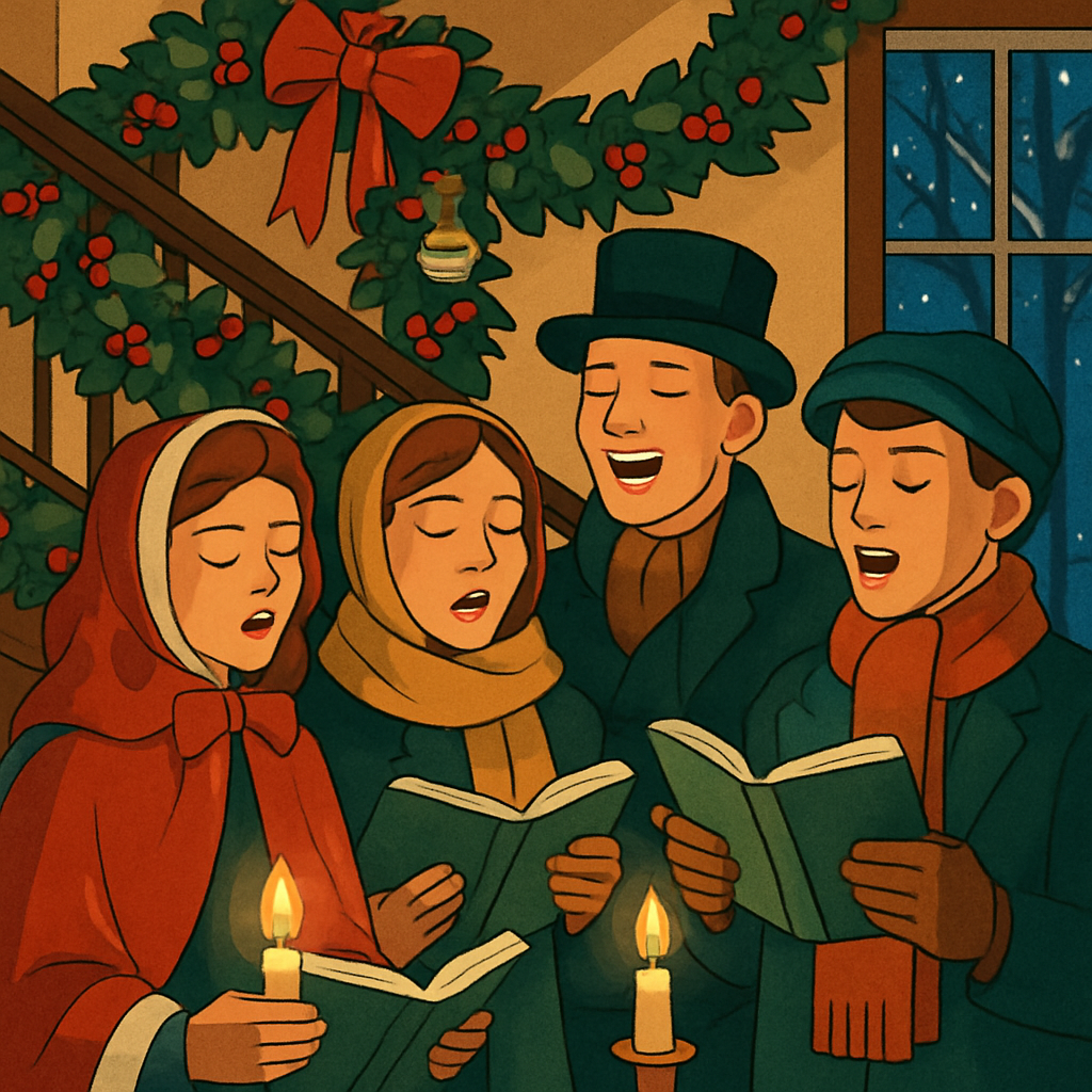 Holly Hallway Carols Painting by numbers kit