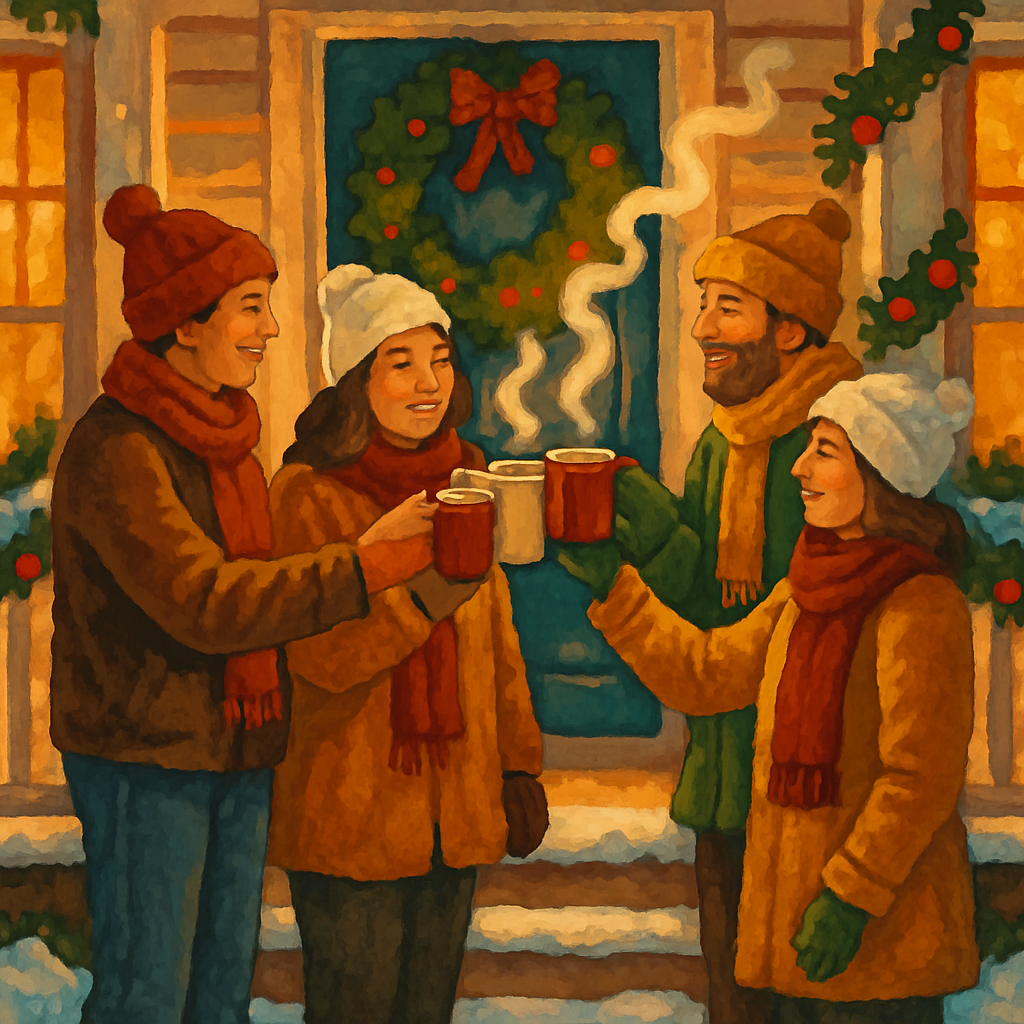Snowy Porch Toast paint by numbers