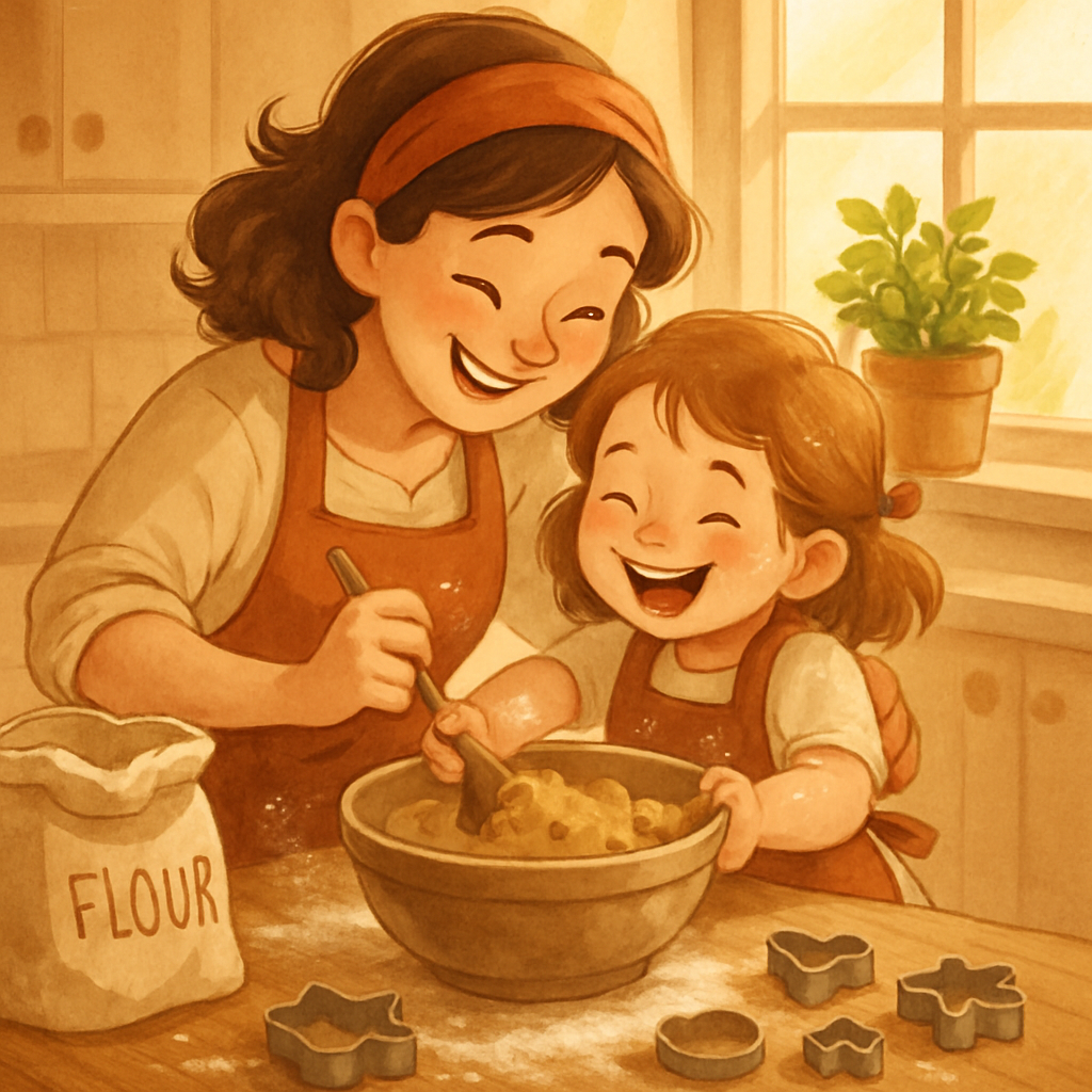 Patchwork Kitchen Baking Morning Painting by numbers kit