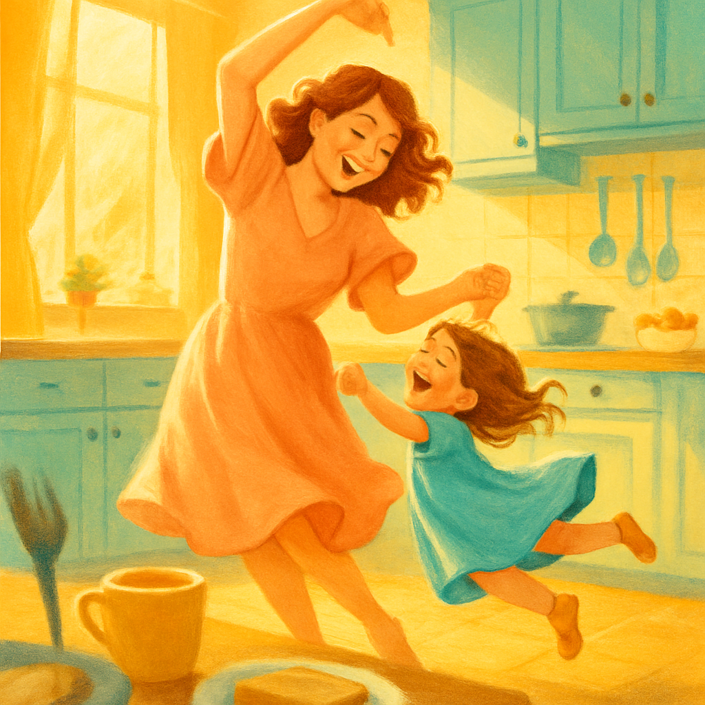 Morning Dance In Sunlit Kitchen Paint by numbers kits