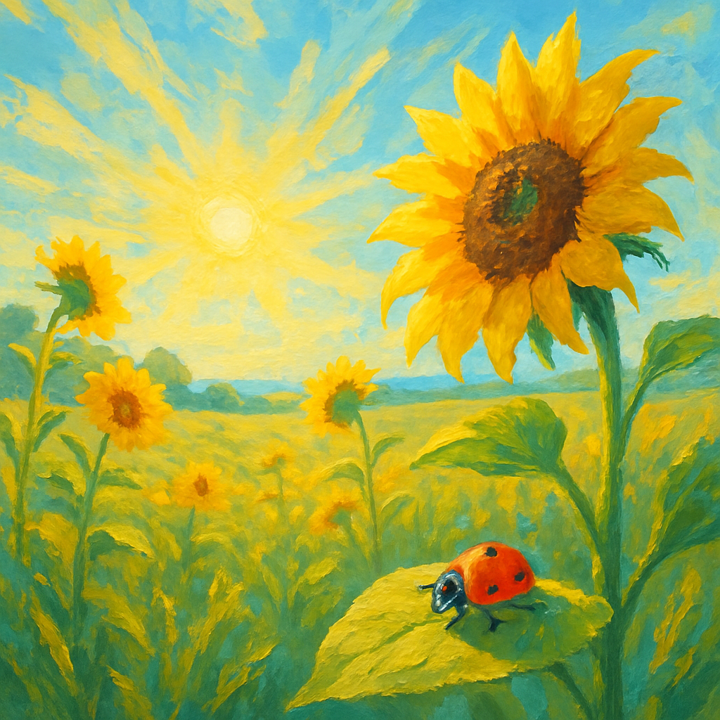 Sunflower Daybreak Choir painting number kit