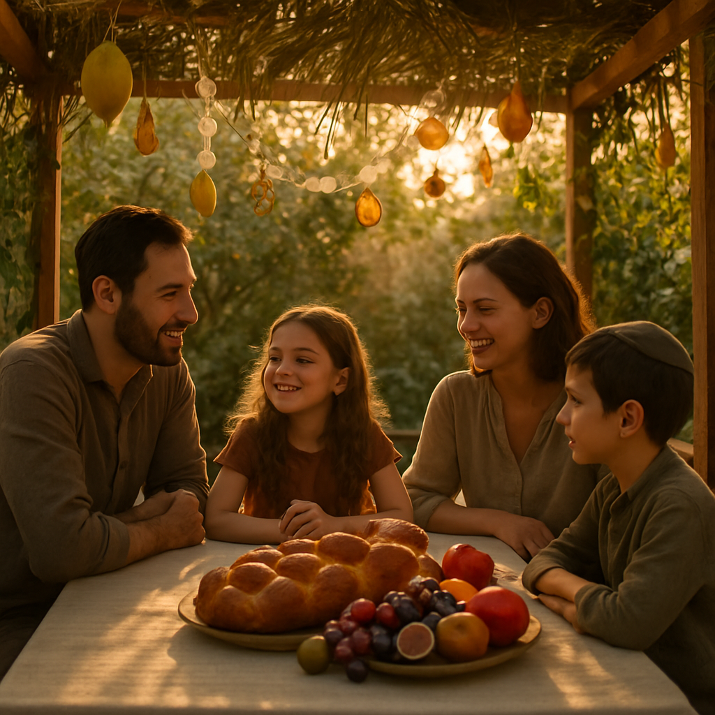 Sukkot Outdoor Communal Meal Paint by numbers art