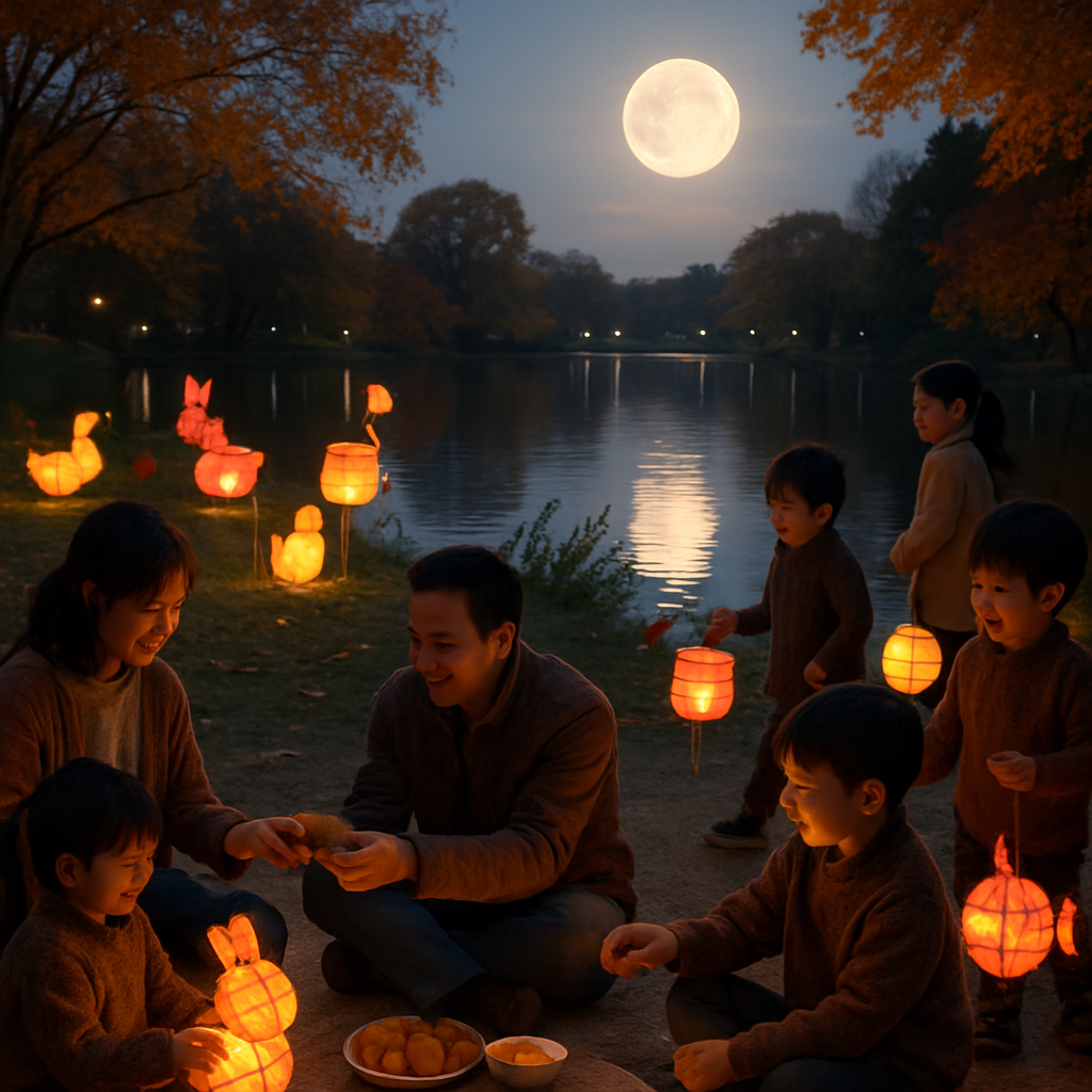 Harvest Moon Mid Autumn Mooncakes paint by color