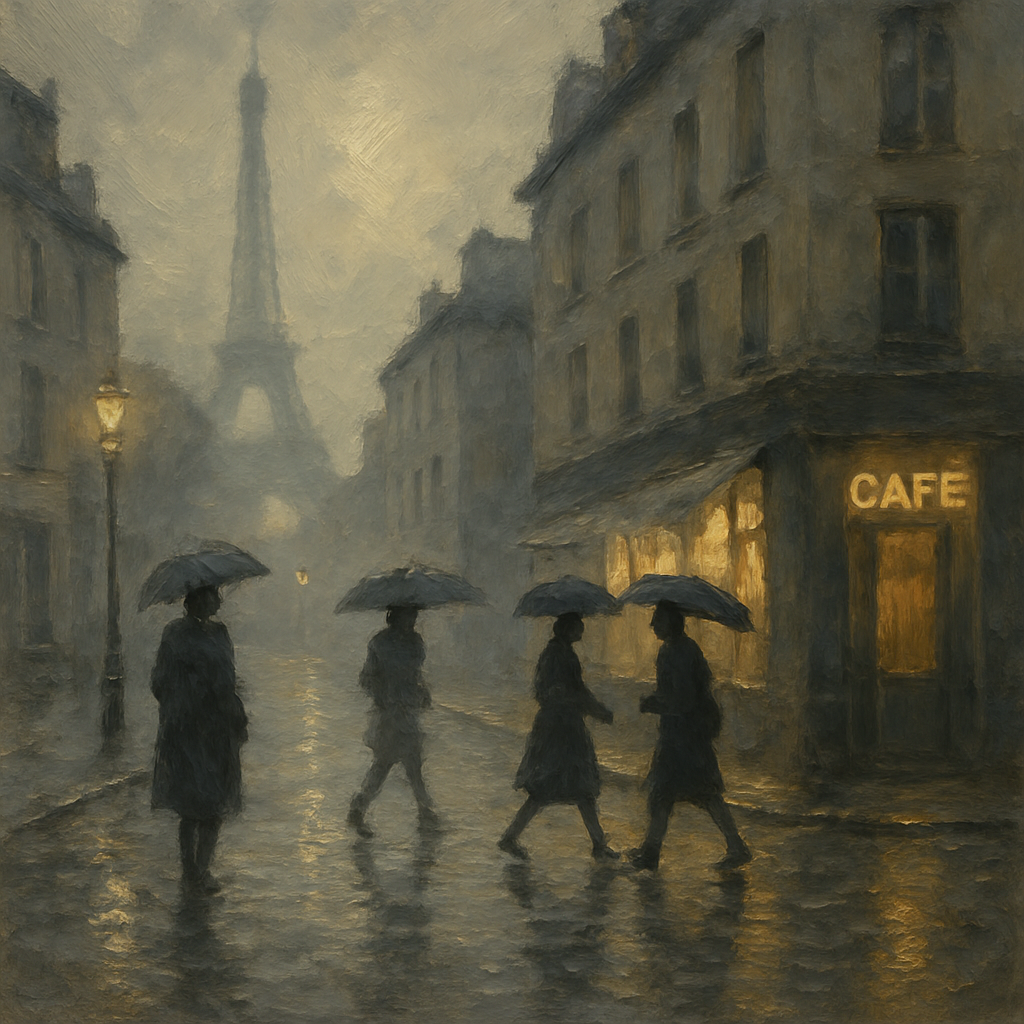 Paris Rain And Reverie Painting by numbers kit
