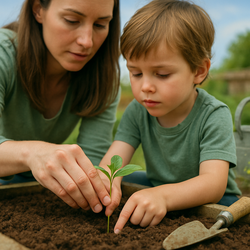 Quiet Garden Planting Lesson Paint by numbers kits