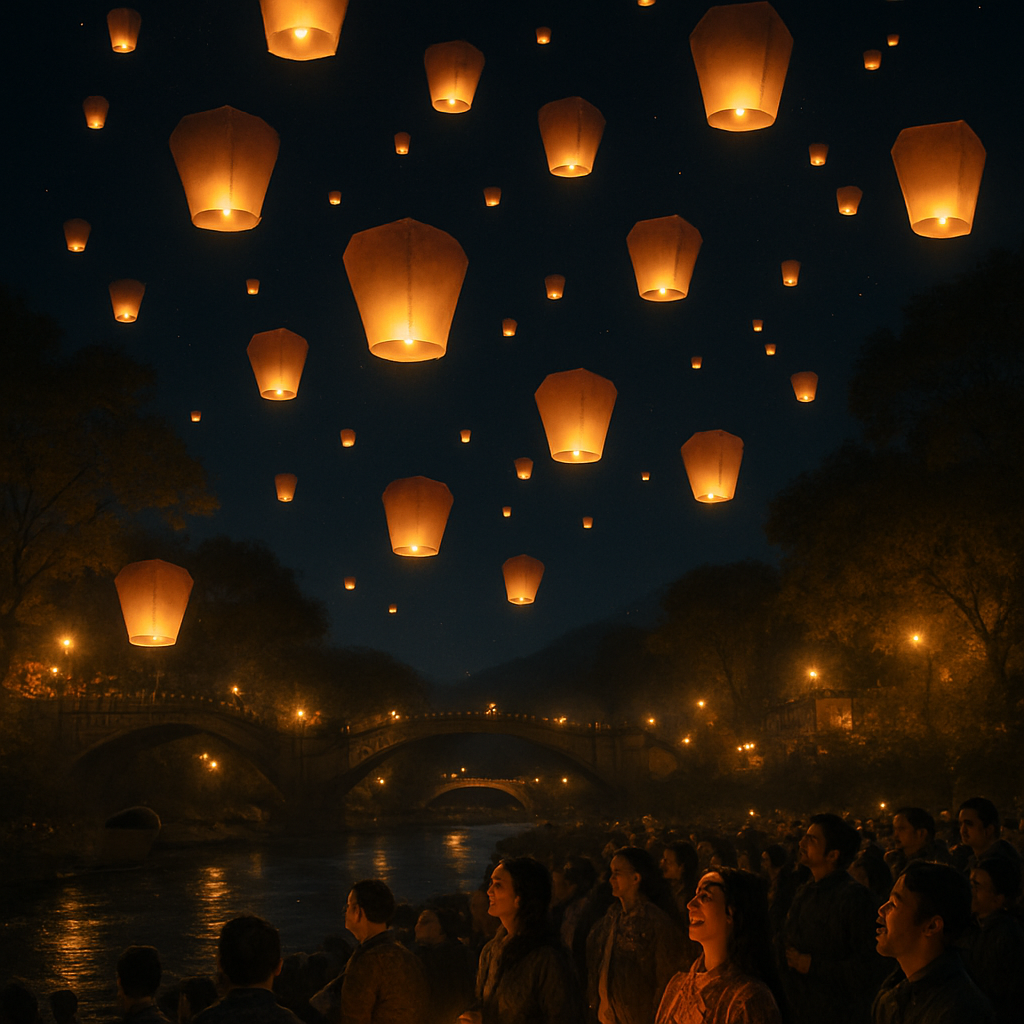 Lantern Festival In Taiwan Paint by numbers kits