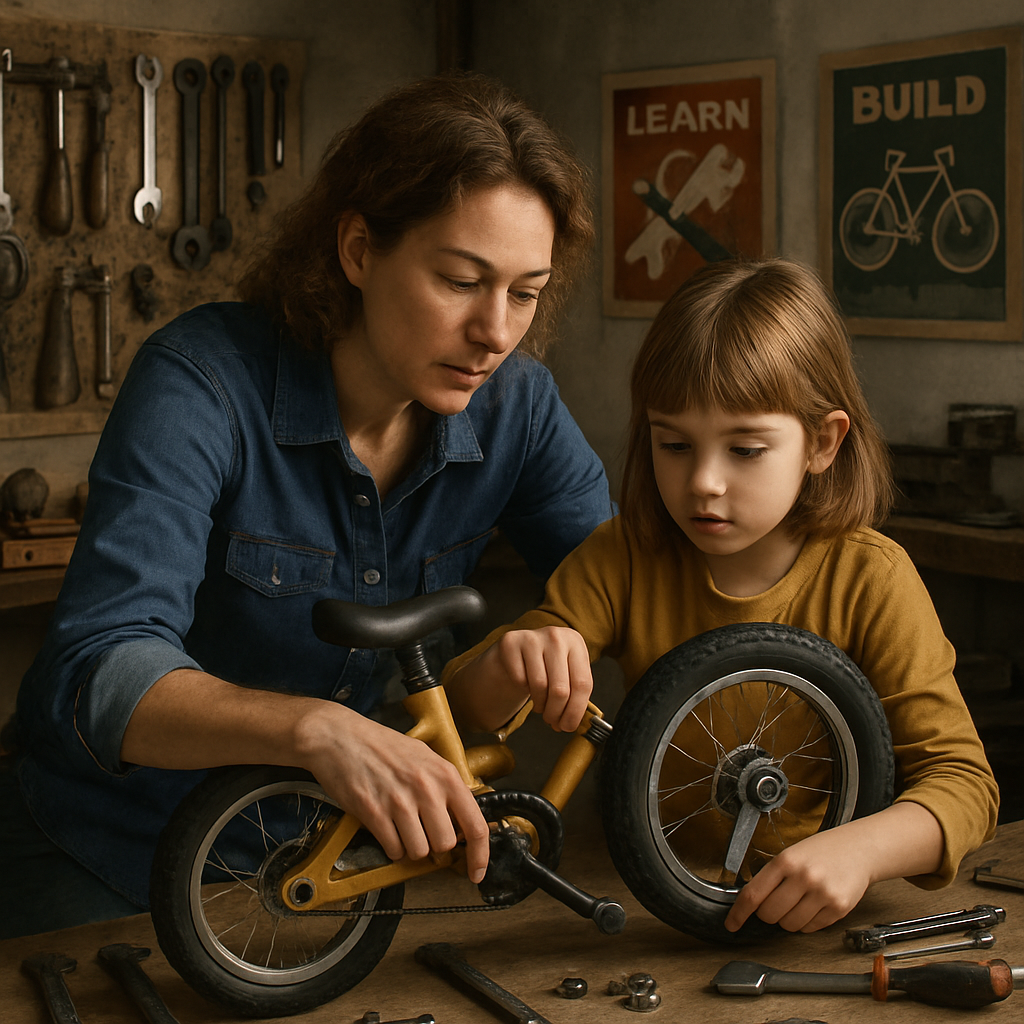 Bicycle Repair Workshop Bonding Number painting