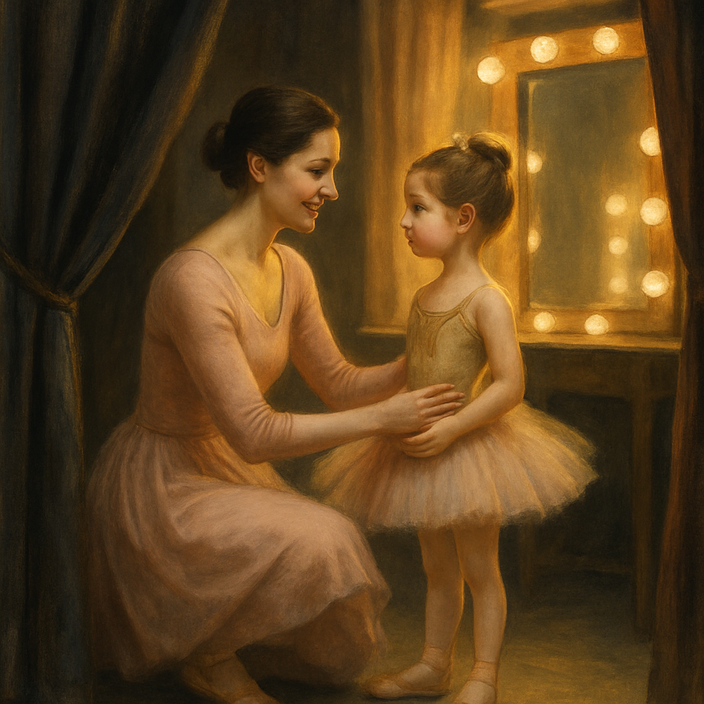 Dance Recital Backstage Encouragement Paint by numbers art