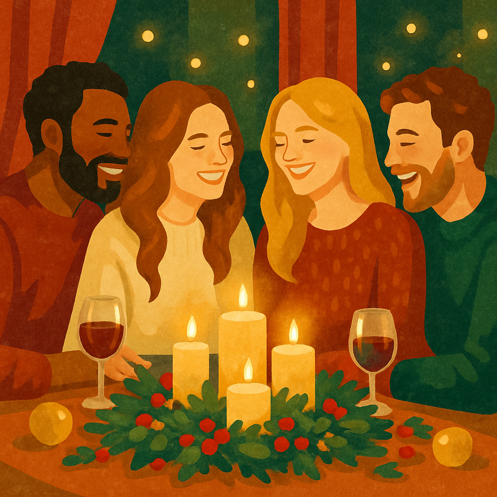 Candlelight Cheer Numbered painting kits