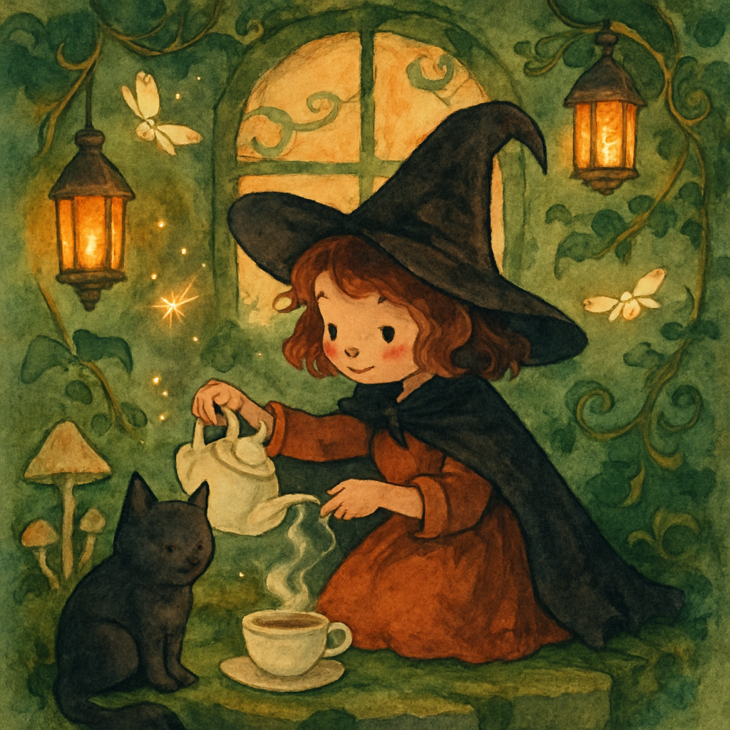 Mothlight Cottage Tea paint by number