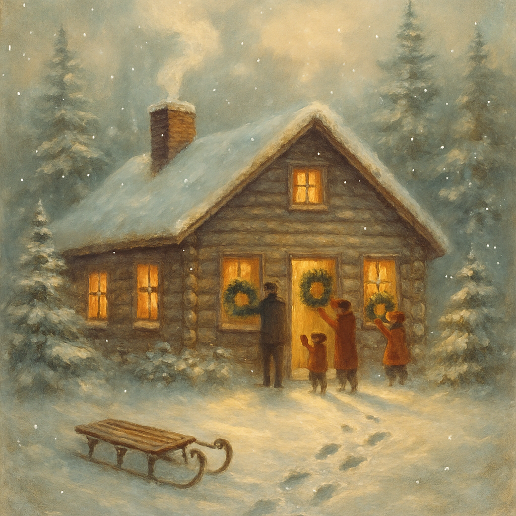 Cabin Chimney Lullaby paint by color
