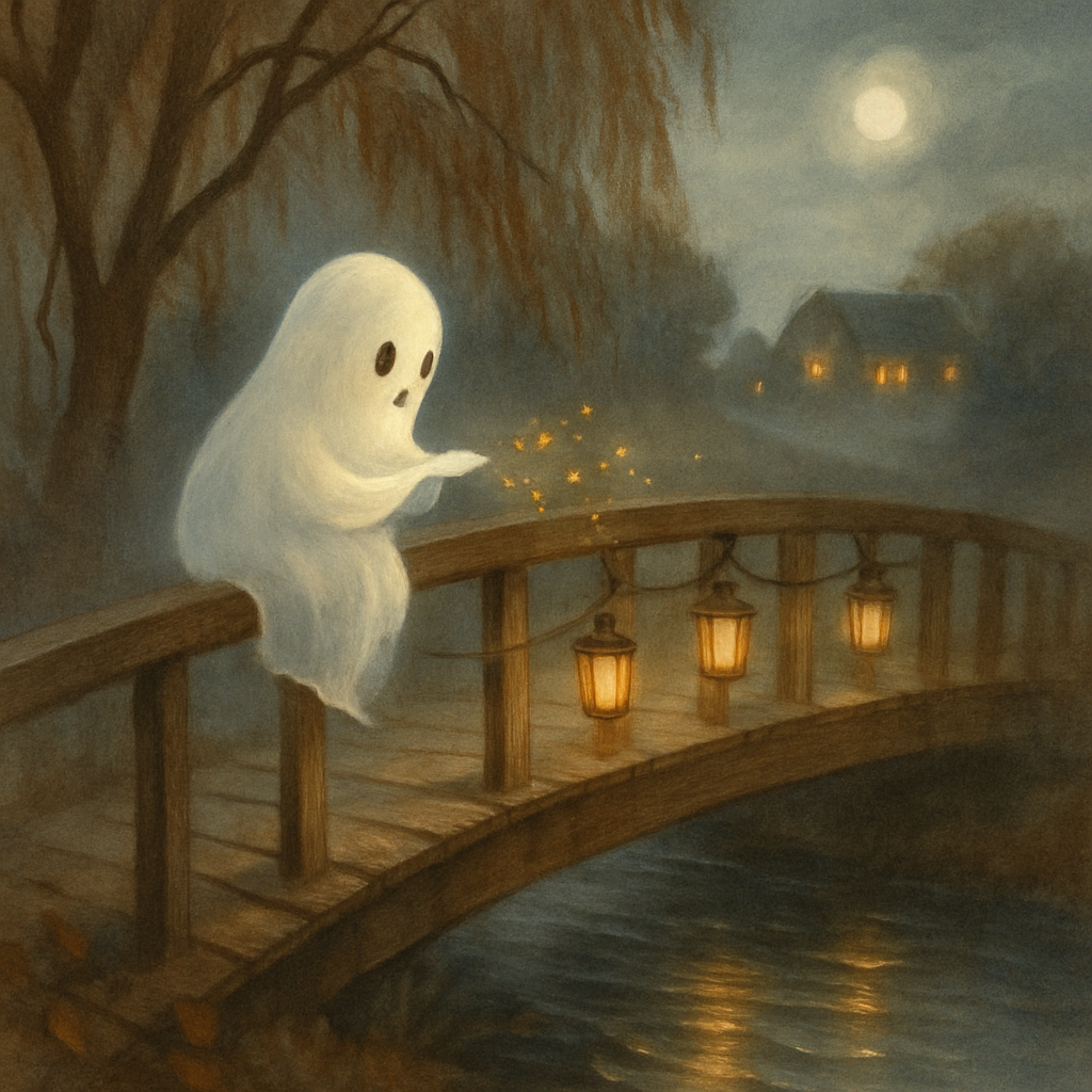 Ghost On The Lantern Bridge paint by numbers