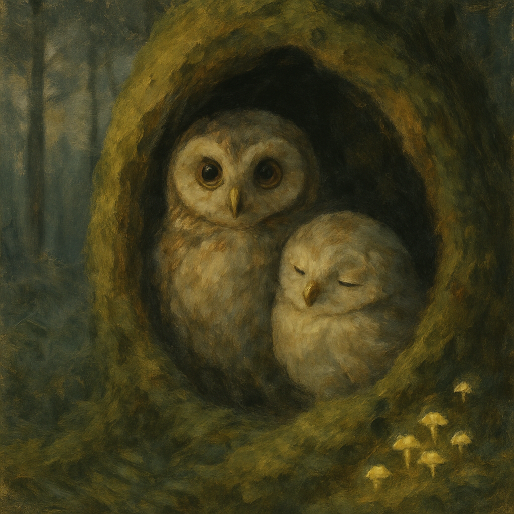 Forest Owl Lantern paint by number