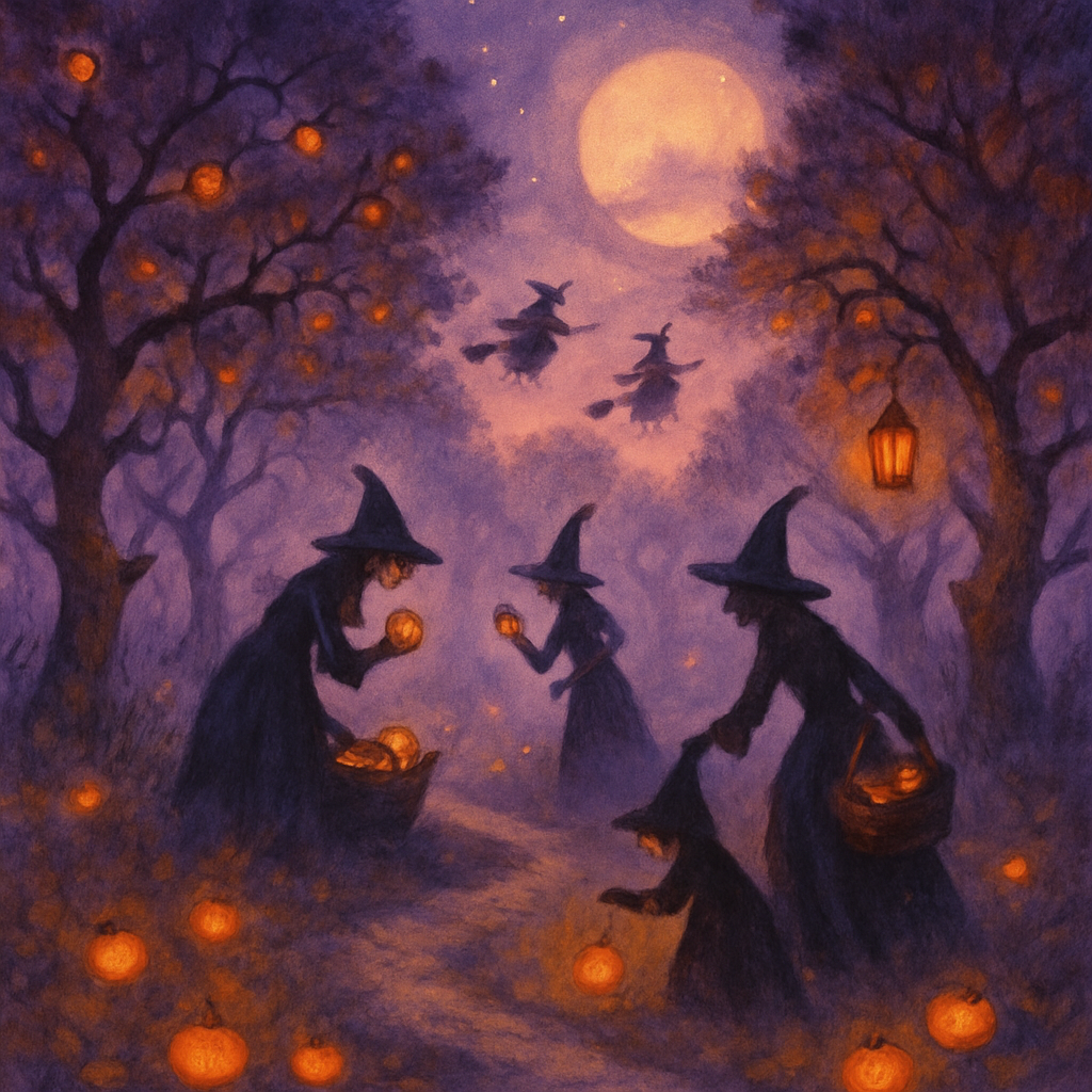 Witchs Orchard Path Numbered painting kits