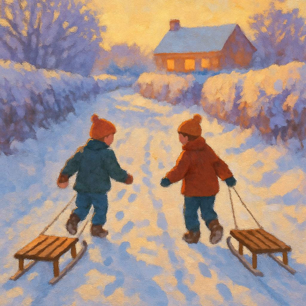 Children On Powder Lane paint by color