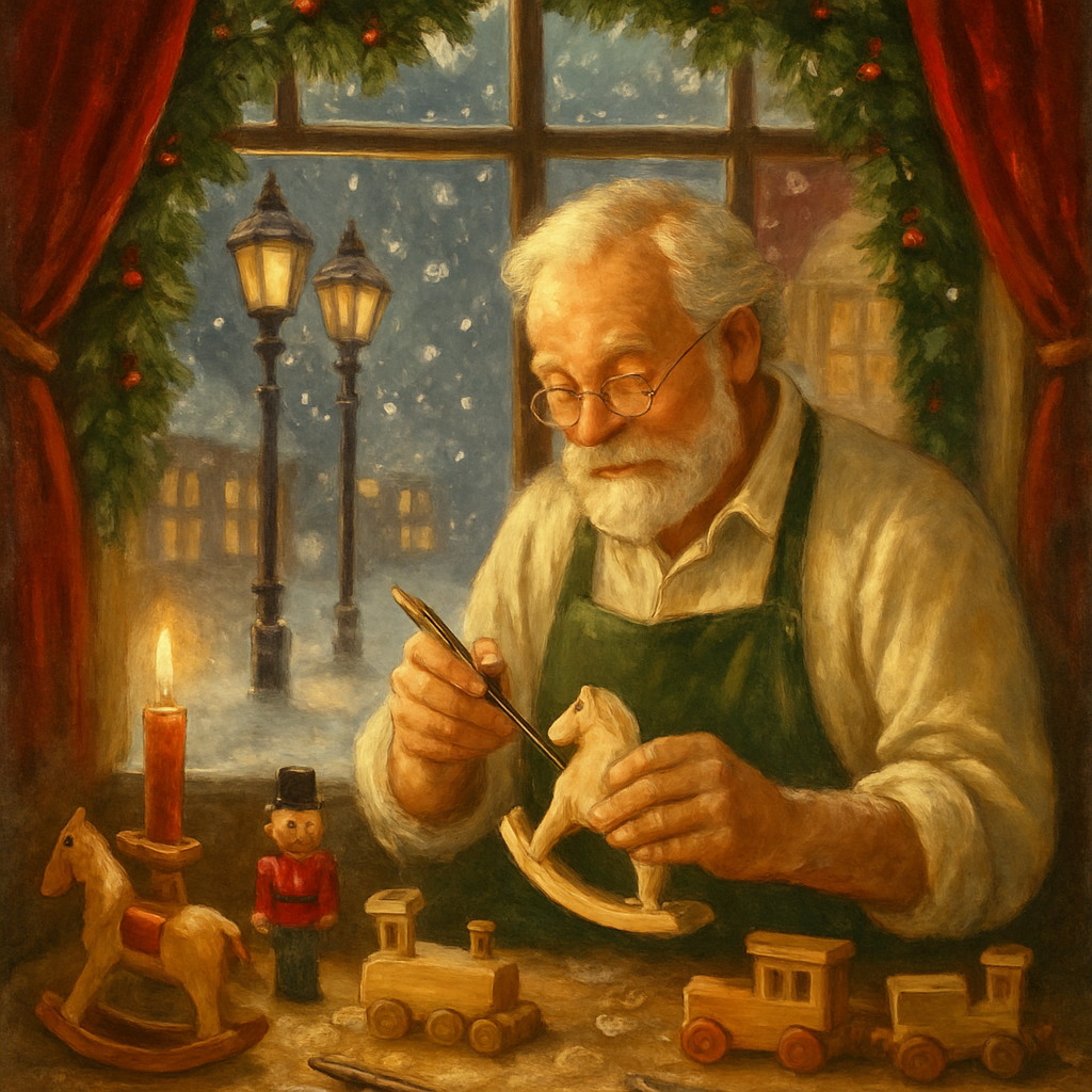 Toymakers Window Paint by numbers art