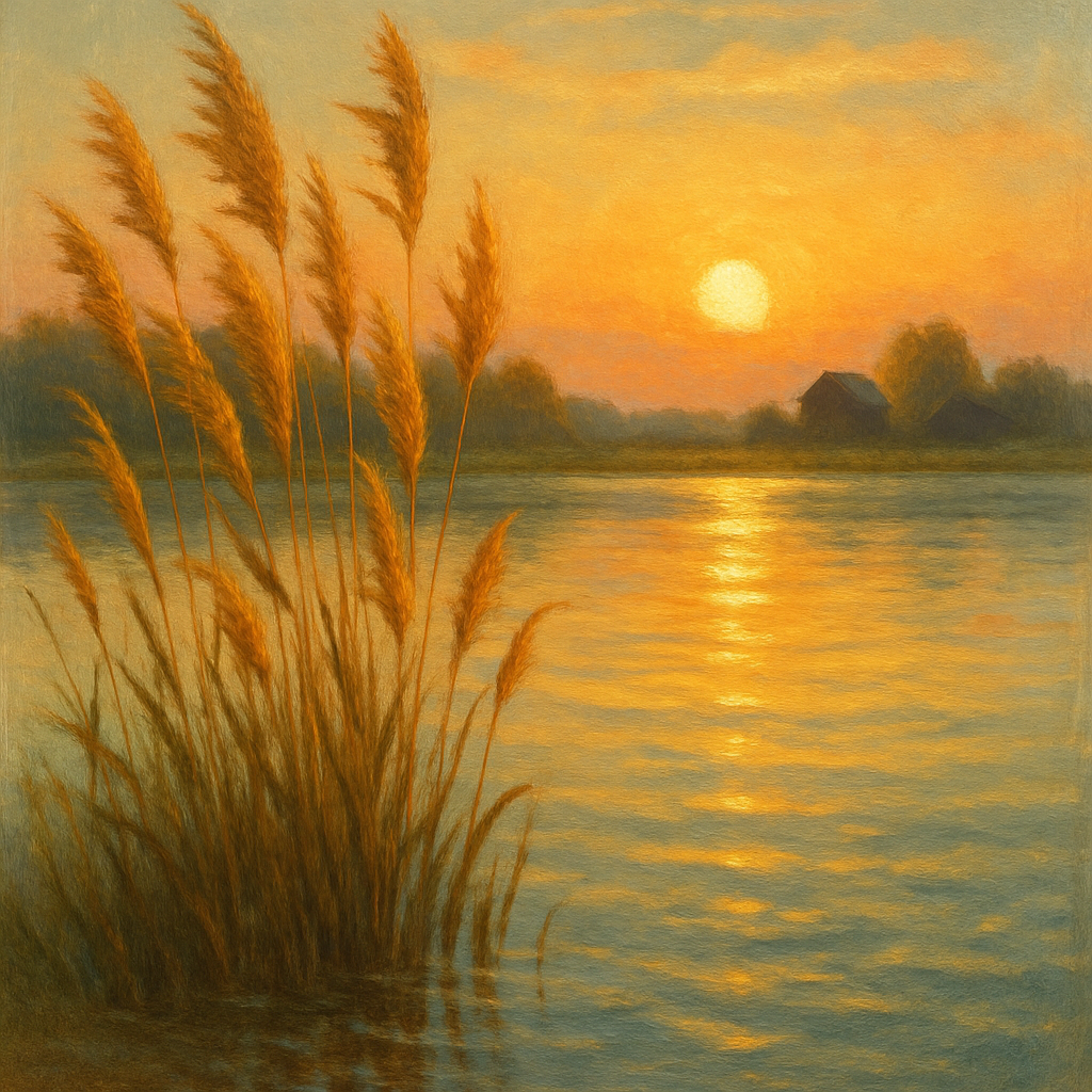 Golden Reed Lullaby paint by color