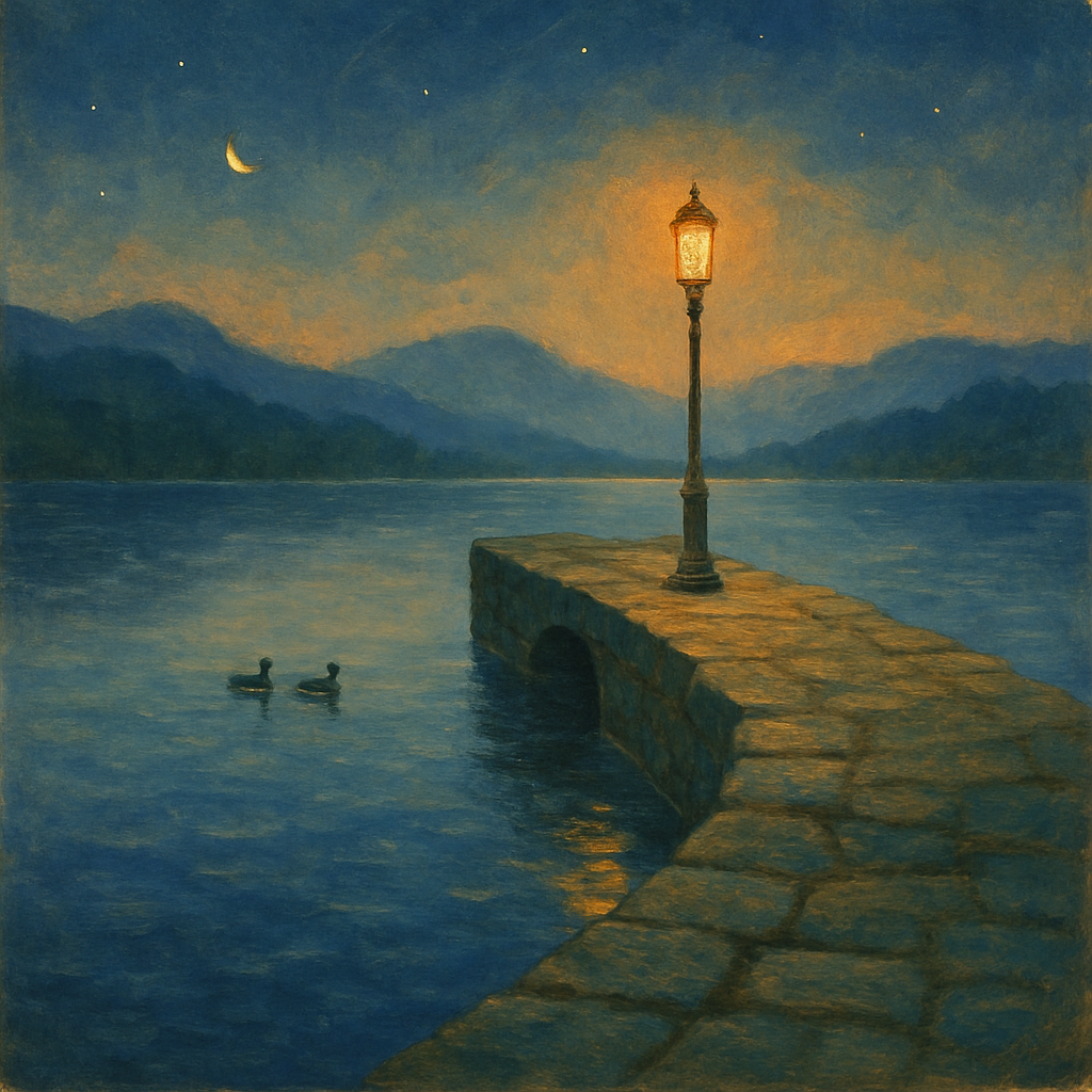 Stone Pier Evening paint by color