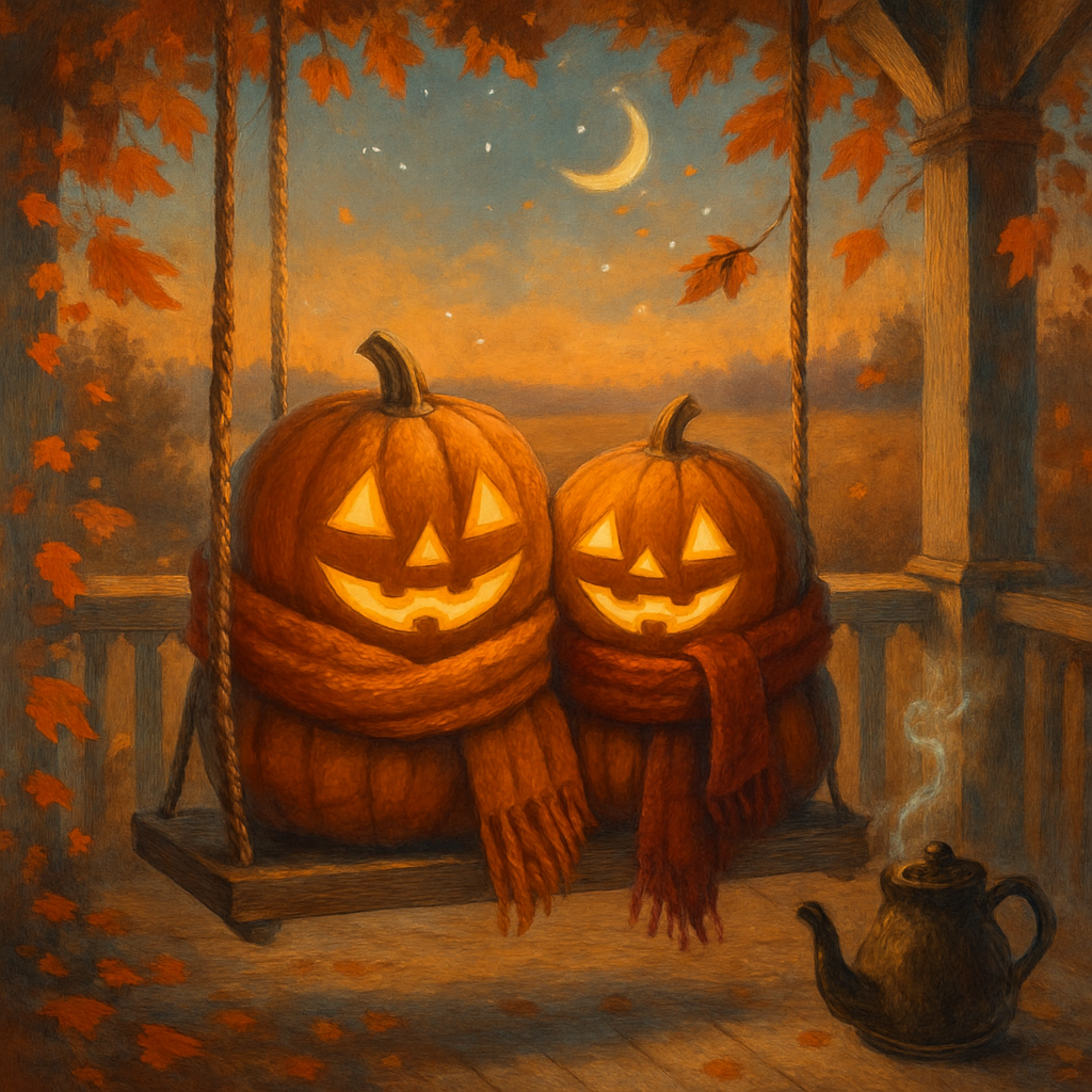 Porch Swing Harvest Night Paint by numbers kits