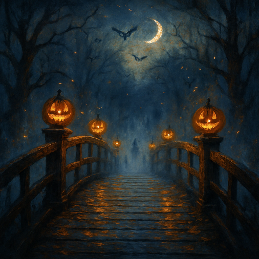 Lantern Bridge To The Hollow Paint by numbers kits