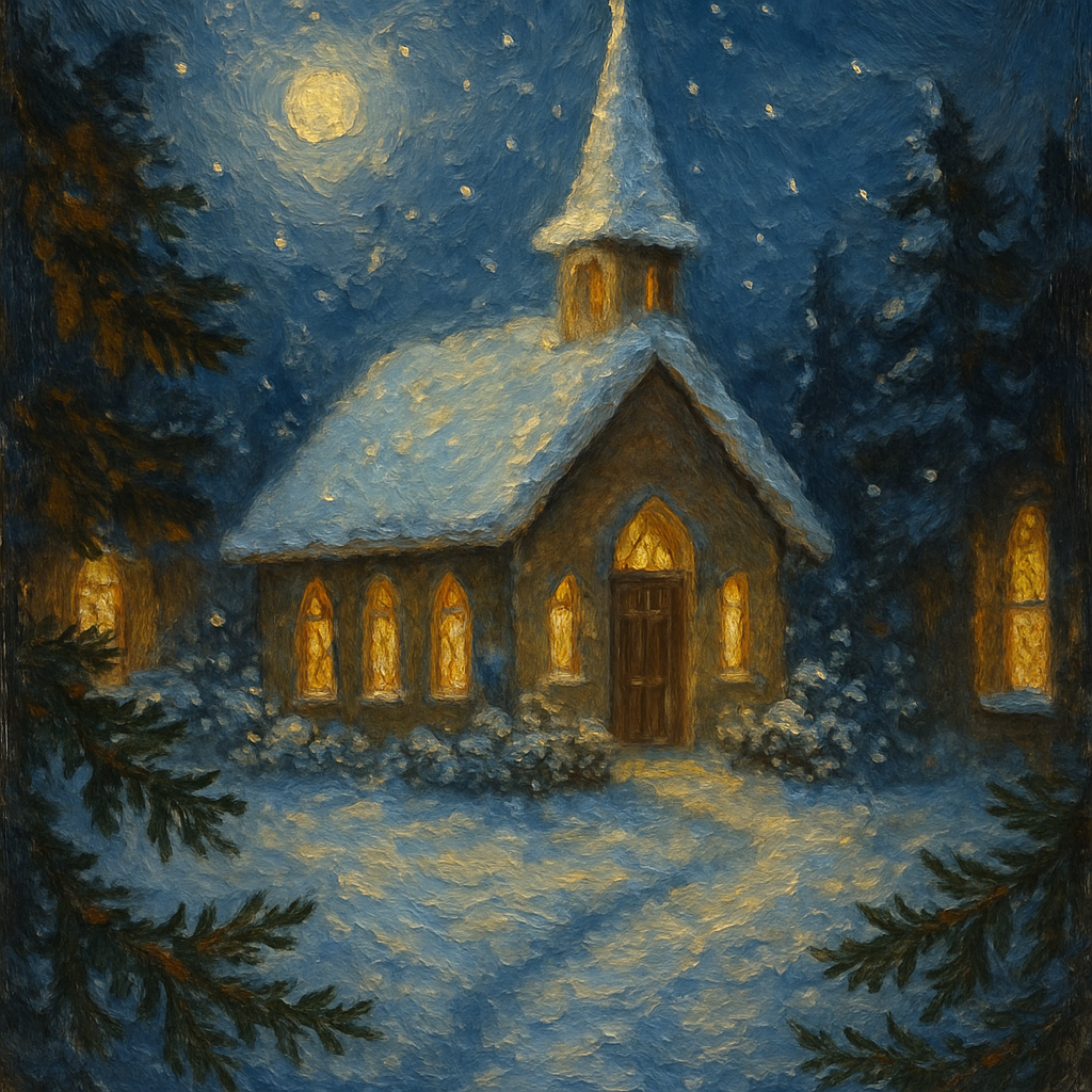 Frosted Chapel Eve painting number kit