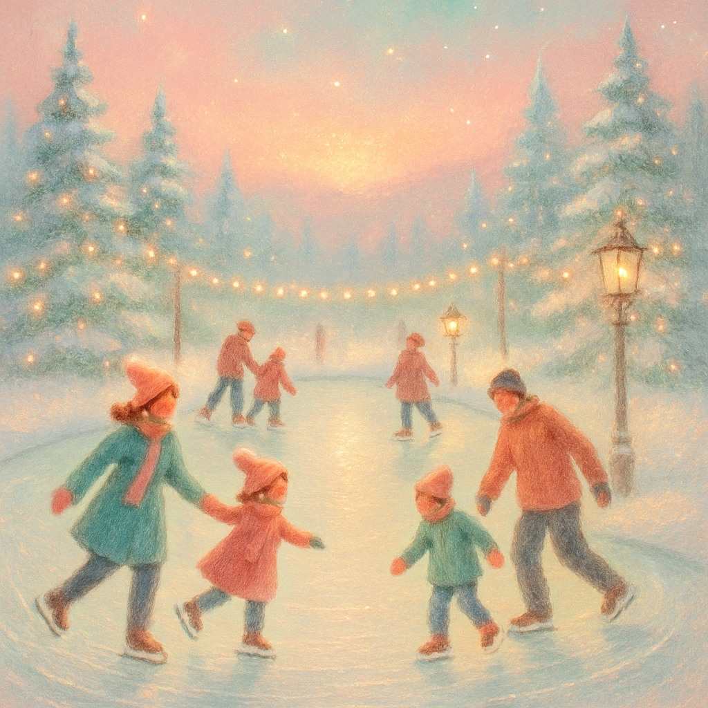 Ice Skate Carousel Painting by numbers kit