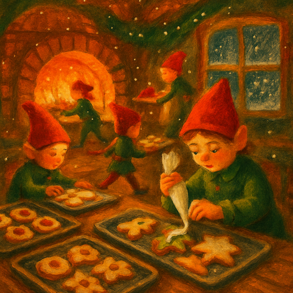 North Pole Bakery Glow DIY paint by numbers