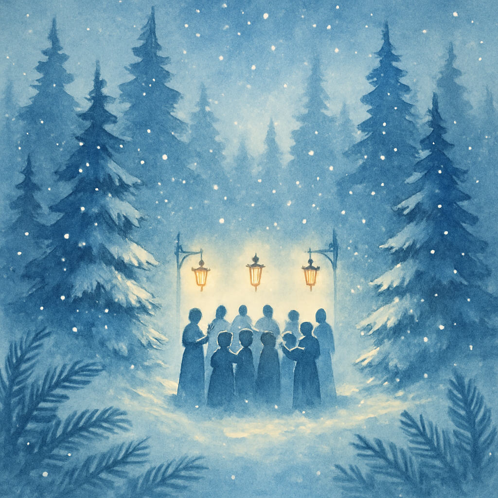 Carol Of The Pines DIY paint by numbers