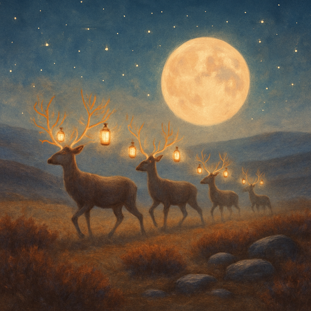 Autumn Moor Of Lantern Herds Paint by numbers art