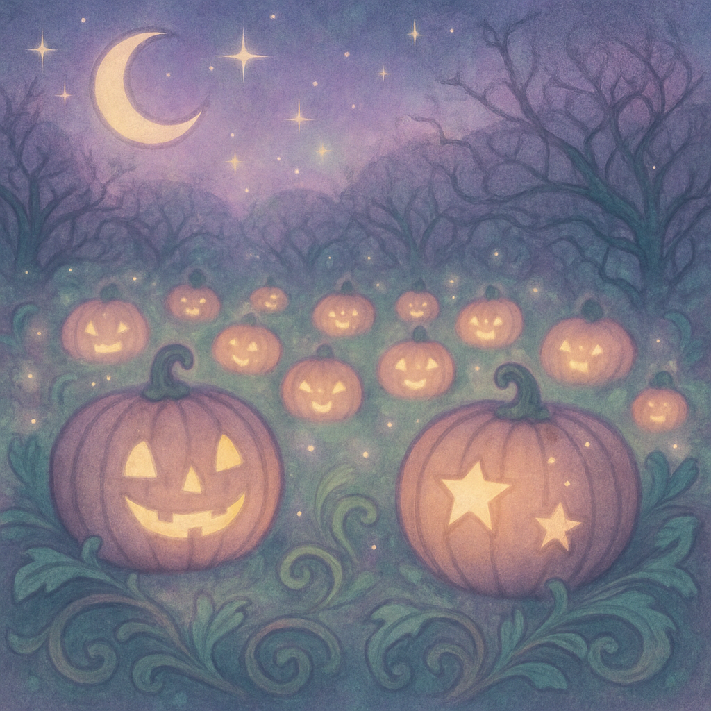 The Hollow Of Singing Pumpkins paint by numbers