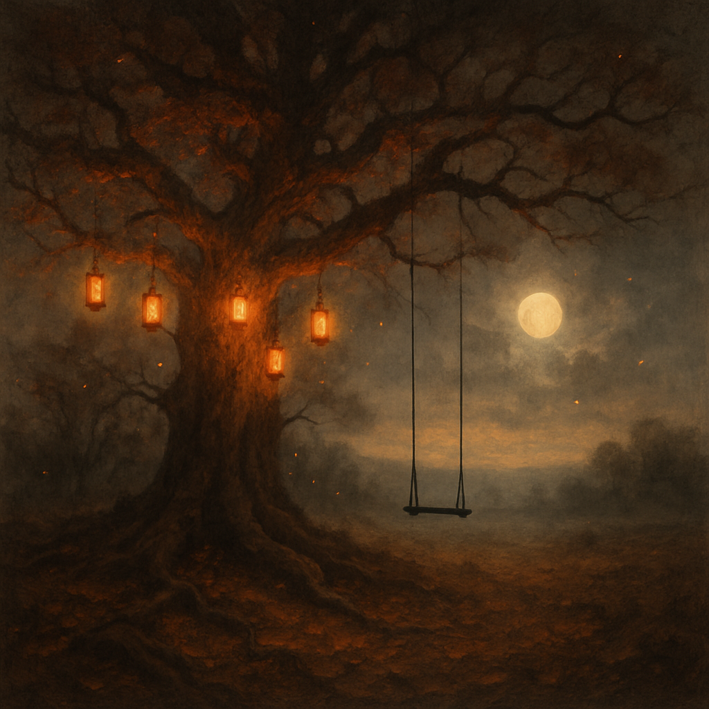 The Lantern-Crowned Oak Painting by numbers kit
