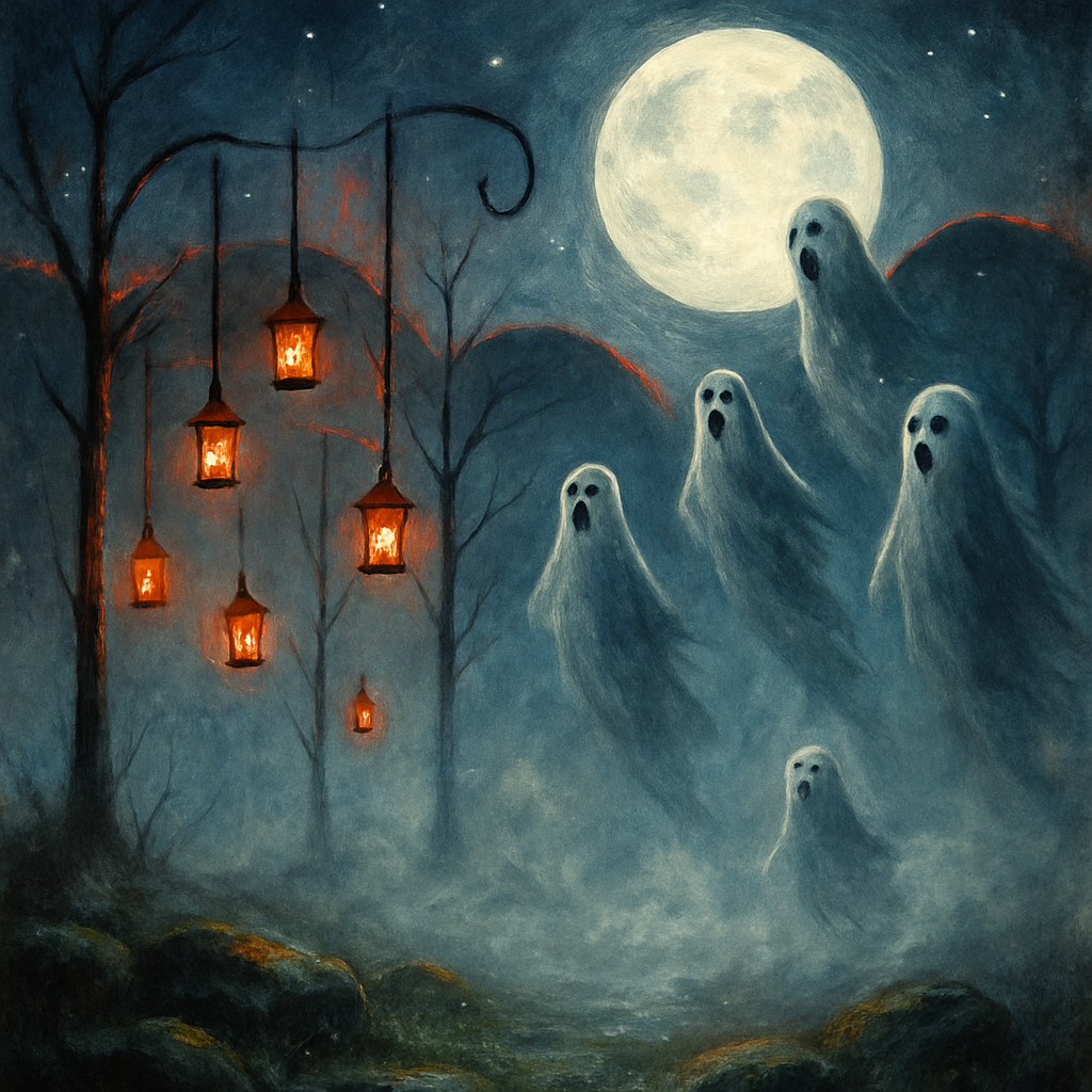 Foggy Hollow Lantern Choir paint by number