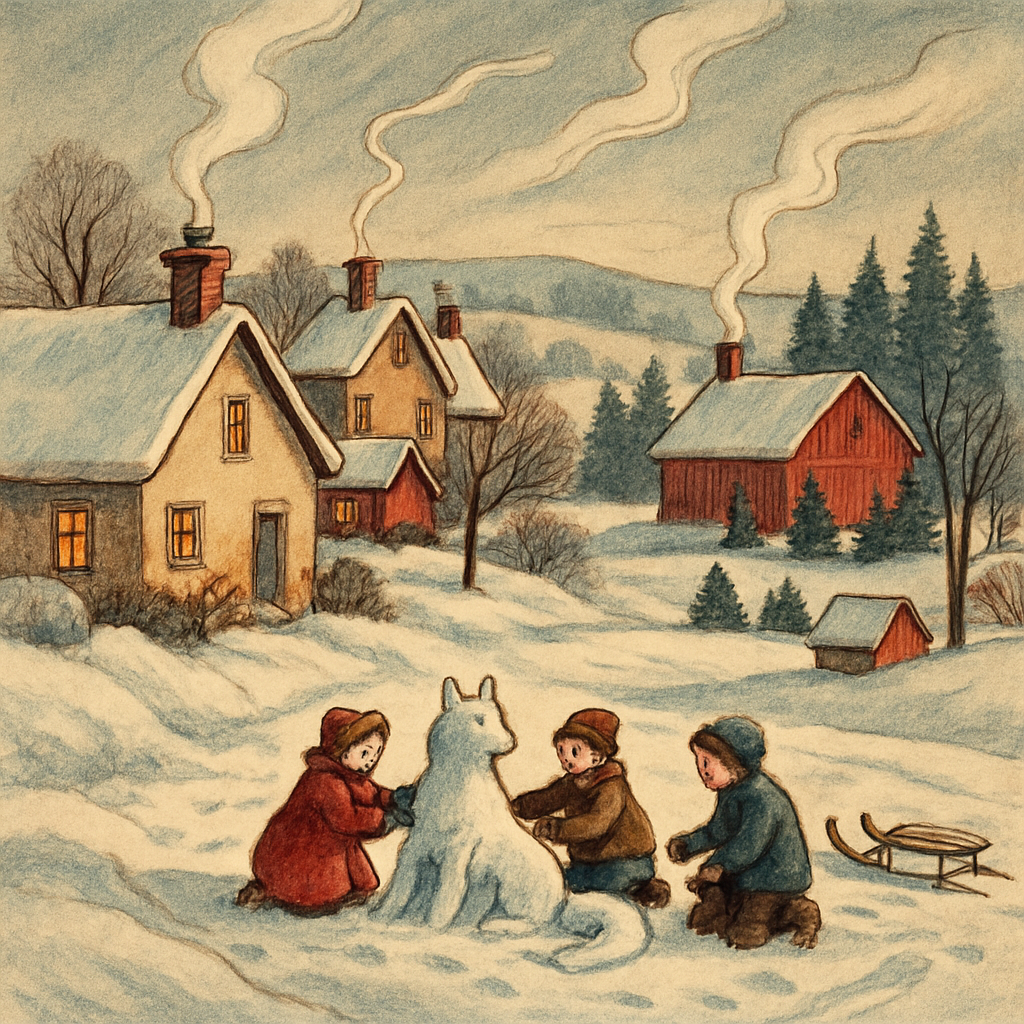 Warm Chimney Hamlet painting number kit