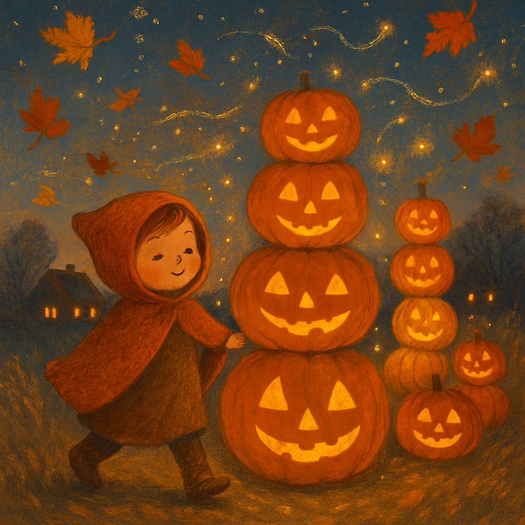 Autumn Firefly Procession Painting by numbers kit