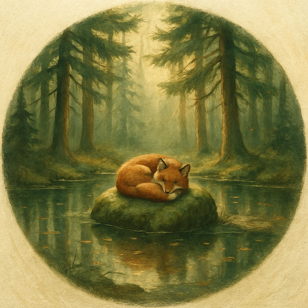 Pine Circle Pond Number painting