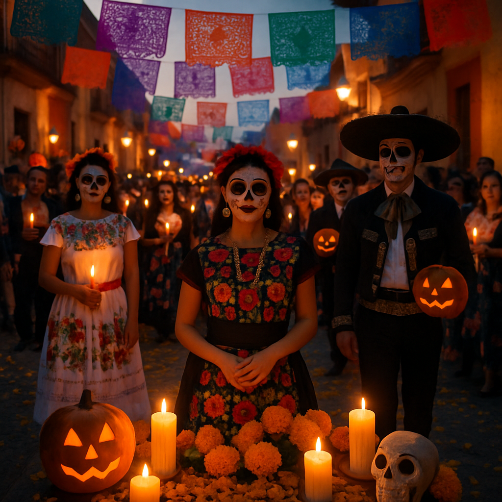 Dia De Los Muertos Parade In Oaxaca paint by number