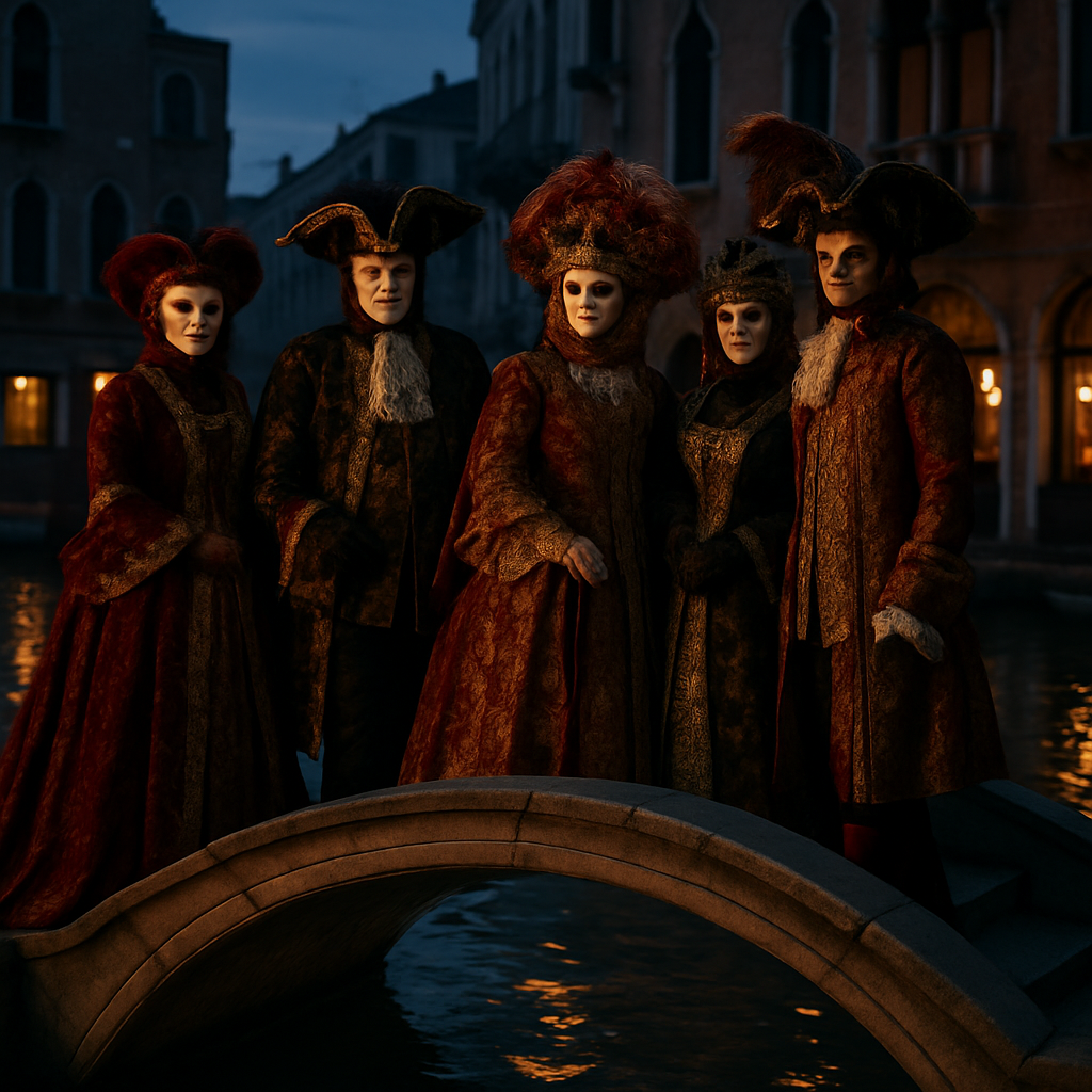 Carnival In Venice At Twilight Paint by numbers art
